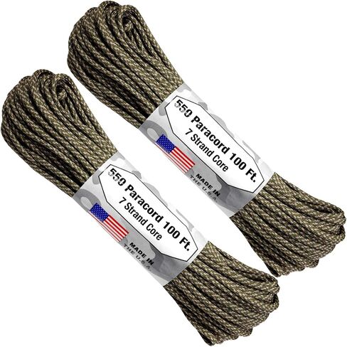 حبل أتوود - باراكورد رقمي ACU 550، 7 جدائل أساسية 1/8 بوصة × 100 قدم - عبوتان in Kuwait