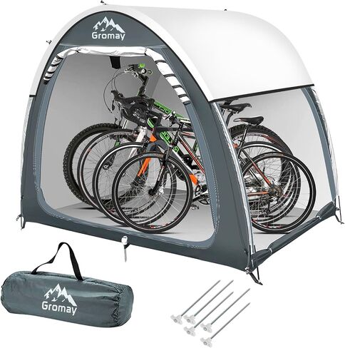Outdoor Bike Covers Storage Shed Tent, Portable Bicycle Storage Cover, Foldable 210D PU4000 Waterproof Oxford Fabric Bike Shelter for 2-3 Bike in Saudi Arabia