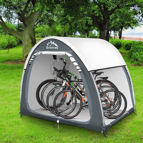 Outdoor Bike Covers Storage Shed Tent, Portable Bicycle Storage Cover, Foldable 210D PU4000 Waterproof Oxford Fabric Bike Shelter for 2-3 Bike in Saudi Arabia