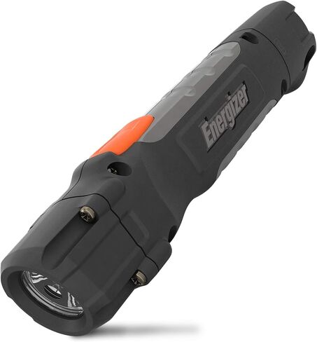 مصباح يدوي إنرجايزر HC-300 LED، مقاوم للماء IPX4، أقصى قدر من المتانة، مصباح LED ذكي خافت، مصباح مهام عالي الأداء، البطاريات متضمنة، أسود/رمادي in Kuwait