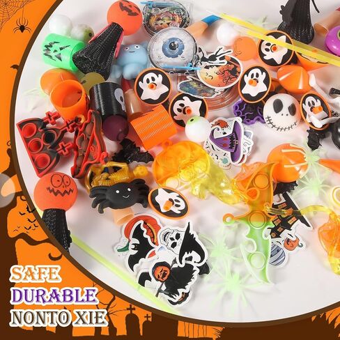 135 Pack Halloween Fidget Toys Halloween Sensory Pop Packs Pack Party Favors Toys for Kids Stress Relief Sensory Toys Gifts School Classroom Halloween Prizes in Saudi Arabia