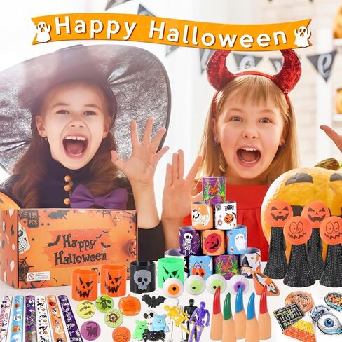135 Pack Halloween Fidget Toys Halloween Sensory Pop Packs Pack Party Favors Toys for Kids Stress Relief Sensory Toys Gifts School Classroom Halloween Prizes in Saudi Arabia