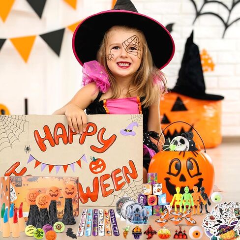 135 Pack Halloween Fidget Toys Halloween Sensory Pop Packs Pack Party Favors Toys for Kids Stress Relief Sensory Toys Gifts School Classroom Halloween Prizes in Saudi Arabia