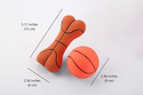 Chewy, Squeaky Bone & Ball Toy Set for Small, Medium & Large Dogs. Fun Indoor/Outdoor Play for Dogs (Brown) in Saudi Arabia