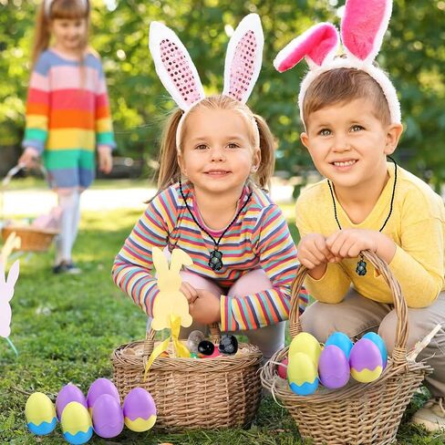 حشوات سلة عيد الفصح، 15 قطعة من بيض عيد الفصح المملوء مسبقًا بالأحجار الكريمة، مجموعة حشو بيضات الكريستال والصخور الطبيعية، هدايا حفلات عيد الفصح لصيد البيض، هدية علمية تعليمية للأولاد والبنات in Kuwait