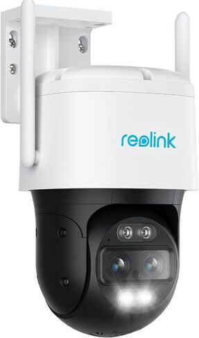 كاميرا REOLINK 4K سلكية واي فاي خارجية، كاميرا أمان بعدسة مزدوجة 8 ميجابكسل، 360 PTZ مع تتبع تلقائي، 2.4/5 جيجا هرتز واي فاي ذكي كشف الأشخاص/المركبات، تكبير هجين 6X، رؤية ليلية ملونة، TrackMix WiFi (متجدد) in Saudi Arabia