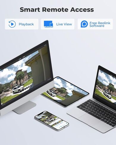 كاميرا REOLINK 4K سلكية واي فاي خارجية، كاميرا أمان بعدسة مزدوجة 8 ميجابكسل، 360 PTZ مع تتبع تلقائي، 2.4/5 جيجا هرتز واي فاي ذكي كشف الأشخاص/المركبات، تكبير هجين 6X، رؤية ليلية ملونة، TrackMix WiFi (متجدد) in Saudi Arabia