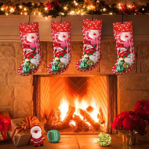 ألعاب قطط عيد الميلاد من Yeghujar، مجموعة ألعاب قطط عيد الميلاد مكونة من 12 قطعة مع ألعاب تصدر أصواتًا وكرات ودعابة للقطط in Kuwait