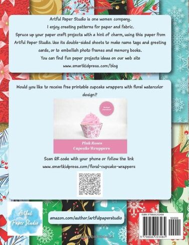 Christmas Scrapbook Paper: 20 patterned double sided sheets. 8.5" x 11" (Decorative Craft Paper) in Saudi Arabia