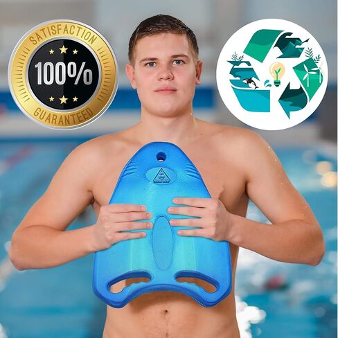 Water Gear Ergo Kickboard - High Performance - Moves Easily Through Water - Reduces Shoulder Strain - for Kids Swimming Board - Blue in Kuwait