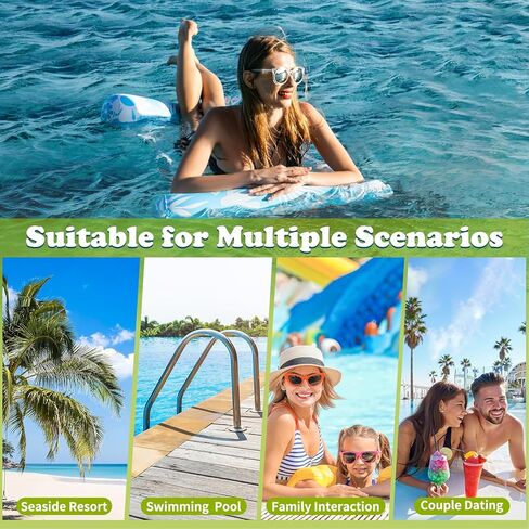 Pool Floats - 2 Pack Pool Floats Adult Size 4-in-1 Pool Floaties Hammock, Swimming Pool Water Hammock Lounge, Thick PVC Material in Kuwait