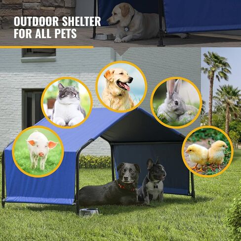 ShelterLogic 5' Outdoor Pet Shade, Versatile Pet Canopy Tent for Medium to Large-Breed Dogs, Cats, Small Animals and Livestock, Blue in Saudi Arabia