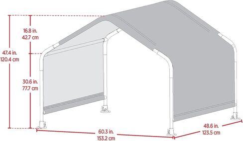 ShelterLogic 5' Outdoor Pet Shade, Versatile Pet Canopy Tent for Medium to Large-Breed Dogs, Cats, Small Animals and Livestock, Blue in Saudi Arabia