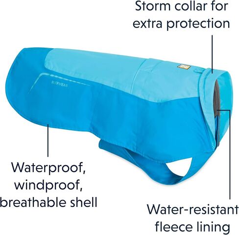 RUFFWEAR - سترة صوف مضادة للماء للكلاب، باللون الأزرق أتول، مقاس X-Large in Saudi Arabia