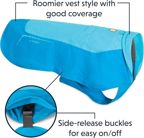 RUFFWEAR - سترة صوف مضادة للماء للكلاب، باللون الأزرق أتول، مقاس X-Large in Saudi Arabia