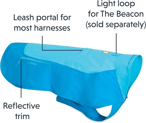 RUFFWEAR - سترة صوف مضادة للماء للكلاب، باللون الأزرق أتول، مقاس X-Large in Saudi Arabia