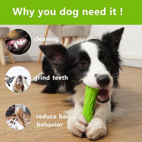 Dog Chew Toy for Aggressive Chewers, Teeth Cleaning Dog Toy for Medium Large Breeds, Beef Scented, Fun Chew Toy for Pet Training, Relieving Boredom in Saudi Arabia