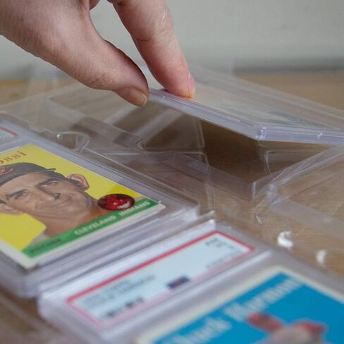 Simply Genius (25 حزمة من حامل صينية تخزين البطاقات القابلة للتجميع للغاية يناسب البطاقات الرياضية في الألواح المصنفة بواسطة PSA وبطاقات التداول الاحترافية لـ 3 صفحات مجلدة لبطاقات التداول الحلقية) in Kuwait