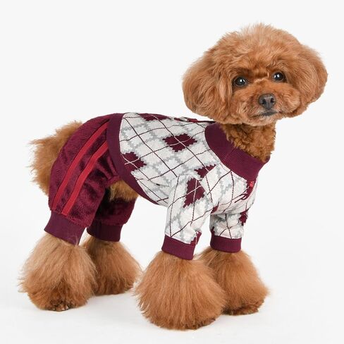 Puppia Cagnie Winter Jumpsuit Warm Cozy Fashionable for Small Dogs, Beige, Large in Saudi Arabia