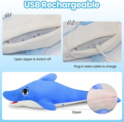 ألعاب Aucenix المرنة للقطط النعناع البري، لعبة القطط الكهربائية التفاعلية المرفرفة لمضغ القطط في الأماكن المغلقة، لعبة ركل الأسماك المتحركة واقعية مع شاحن USB، محاكاة الذيل الذي يهز تلقائيًا (دولفين) in Kuwait