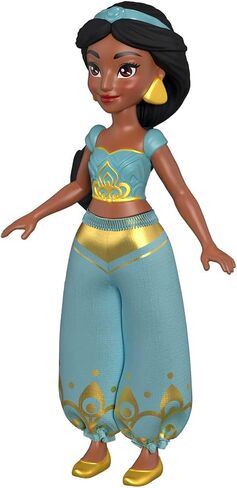 Mattel Disney Princess Jasmine Small Doll and Rajah Tiger Figure with Seat, from Mattel Disney Movie Aladdin in Saudi Arabia