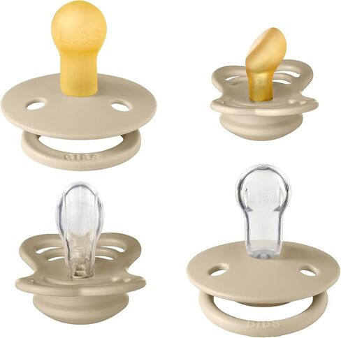 BIBS Pacifier Try-it Collection | Size 0-6 Months | Vanilla in Saudi Arabia