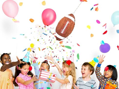 Football Pinata - Perfect for Sports Theme Parties and Birthday Celebrations - Dimensions: 17 x 10 x 4 Inches in Kuwait