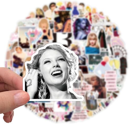 HongShengFu 100 قطعة من ملصقات الفينيل المقاومة للماء للفتيات الوردية فيلم ستار جرافيتي ذات مظهر جيد وحساسة للكمبيوتر المحمول والهاتف وحفلات التزلج in Kuwait