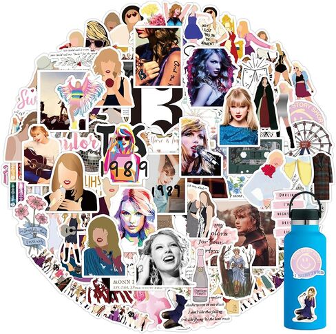 HongShengFu 100 قطعة من ملصقات الفينيل المقاومة للماء للفتيات الوردية فيلم ستار جرافيتي ذات مظهر جيد وحساسة للكمبيوتر المحمول والهاتف وحفلات التزلج in Kuwait