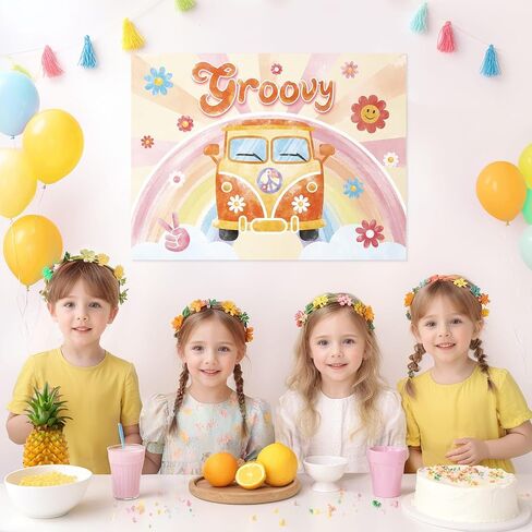 WENNNSAI Pin The Peace Sign on The Hippie Van Party Game - 20 بوصة × 28 بوصة للأطفال مع 24 ملصقًا لوازم ألعاب حفلات أعياد الميلاد الرائعة من هيبي لتزيين جدران غرفة المنزل in Saudi Arabia