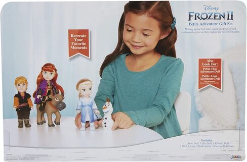 مجموعة هدايا ديزني فروزن 2 بيتيت دولز - تتضمن إلسا وآنا وكريستوف وأولاف وسفين! 6 انشات، بوصات in Kuwait