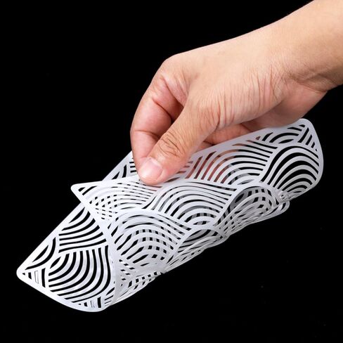 Dicunoy 48 PCS Stencils for Painting on Wood, 6" Geometric Patterns Stencils for Painting on Canvas, Wall, Furniture, Layering Stencils for Crafts, DIY, Art in Saudi Arabia