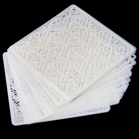 Dicunoy 48 PCS Stencils for Painting on Wood, 6" Geometric Patterns Stencils for Painting on Canvas, Wall, Furniture, Layering Stencils for Crafts, DIY, Art in Saudi Arabia