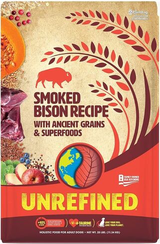 Unrefined Smoked Bison with Ancient Grains Dry Dog Food in Saudi Arabia