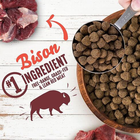 Unrefined Smoked Bison with Ancient Grains Dry Dog Food in Saudi Arabia