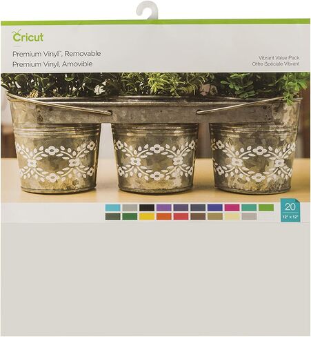 الفينيل الفاخر من Cricut - أوراق ملصقات لاصقة قابلة للإزالة مقاس 30.48 سم × 30.48 سم - عينة الأميرة in Saudi Arabia