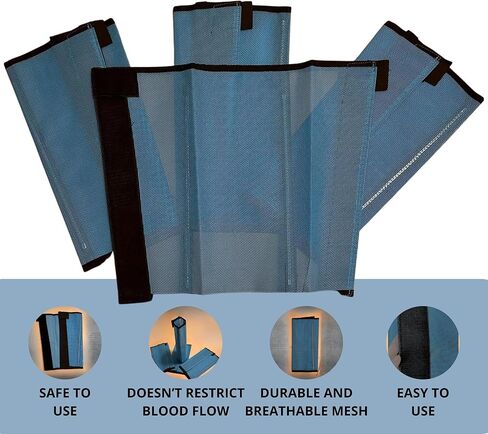 LUXEPET Fly Boots for Horses Set of 4 - Horse Fly Boots - Horse Shoe - Horse Boots & Wraps - Shoofly Leggings for Horses - Horse Supplies - Fly Boots for Horses - Horse Fly Boot - Shoo Fly Boots in Saudi Arabia