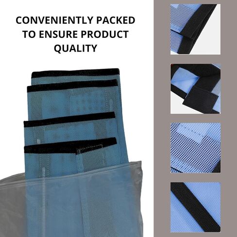 LUXEPET Fly Boots for Horses Set of 4 - Horse Fly Boots - Horse Shoe - Horse Boots & Wraps - Shoofly Leggings for Horses - Horse Supplies - Fly Boots for Horses - Horse Fly Boot - Shoo Fly Boots in Saudi Arabia