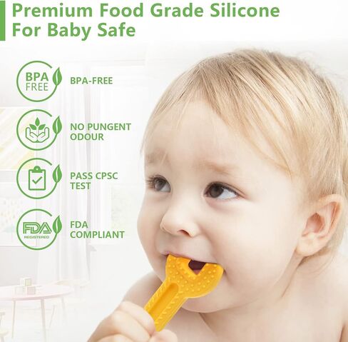 حلقات تسنين من السيليكون للأطفال، حلقات تسنين بالفريزر للأطفال، ألعاب تسنين من السيليكون للأطفال، ألعاب مضغ للأطفال لتخفيف آلام التسنين، ألعاب حسية للأطفال، ألعاب تسنين مجمدة للأطفال - 4 عبوات in Kuwait