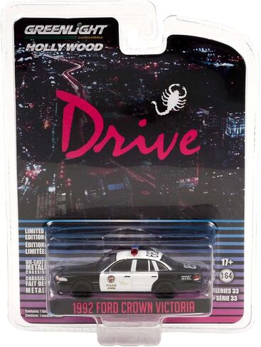 Greenlight 1:64 Hollywood Series 33 - Drive (2011) - 1992 Crown Victoria Police Interceptor - Los Angeles Police Department 44930-D [Shipping from Canada] in Saudi Arabia