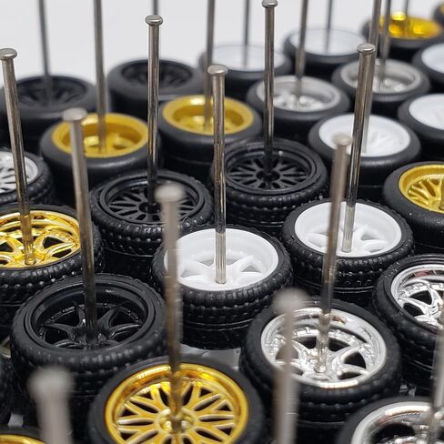 Mixed/Random Real Riders Wheels Rims Tires Set for 10 Cars for Hot Wheels/Macthbox 1/64 Scale in Saudi Arabia