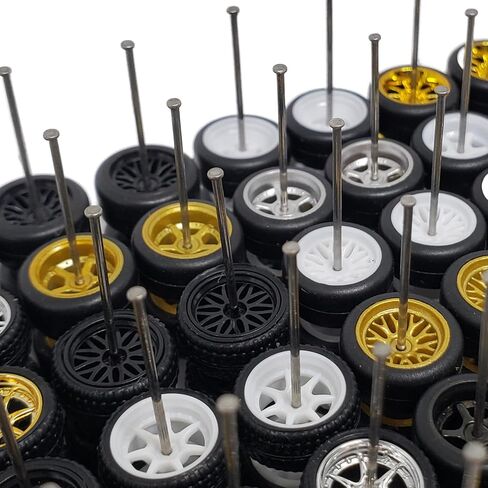 Mixed/Random Real Riders Wheels Rims Tires Set for 10 Cars for Hot Wheels/Macthbox 1/64 Scale in Saudi Arabia