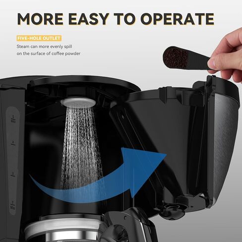 ماكينة صنع القهوة في السيارة 5 أكواب مع ولاعة سجائر لشحن السيارة، ماكينة صنع القهوة للسفر 24 فولت مع تسخين سريع، إبريق من الفولاذ المقاوم للصدأ، متوافقة مع القهوة المطحونة للقيادة RV (أسود فضي) in Kuwait