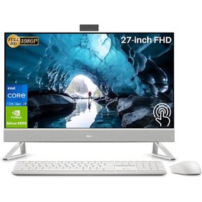 Dell Inspiron Business All in One Desktop Computer, 27 Inch FHD Touchscreen All-in-one, Core 7 150U CPU, 32 GB RAM, 2 TB SSD, NVIDIA GeForce MX570A, Wi-Fi 6E, Win 11 Pro & MS Office Lifetime License