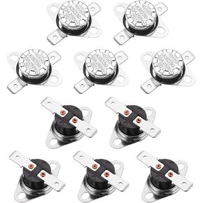 uxcell KSD301 Thermostat 145°C/293°F 10A Normal Closed N.C Adjust Snap Disc Temperature Switch for Microwave,Oven,Coffee Maker 2pcs