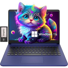HP Stream 14" HD Lightweight Laptop, Intel Celeron N4120, 16GB RAM, 224GB Storage(64GB eMMC + 160GB Docking Station), Intel UHD Graphics, HD Webcam, 1 Year Office 365, WiFi, Bluetooth, Win 11s, Pink