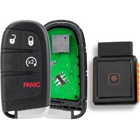 5 Button 433Mhz Keyless Entry Remote Car Key Fob for 2011-2014 Chrysler 300 for 2011-2017 Dodge Charger Remote Control Key FCCID M3N-40821302 P/N 68150061 ID46/PCF7945A Chip