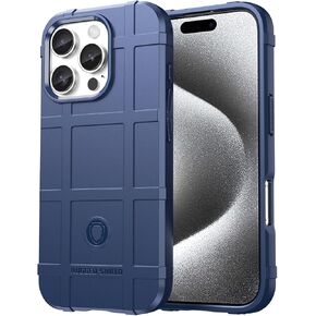 Slim Fit Case for iPhone 16 Pro,Rugged Shield Outdoor Durable Phone Case,Military Grade Anti-Drop Protection and Camera Lens Protection Cover for iPhone 16 Pro,HD Black