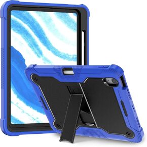 حافظة لجهاز iPad Air 11 بوصة M2 2024، حافظة iPad Air الجيل السادس، حافظة iPad Air 5th(2022)/4th(2020) مع حامل قلم رصاص ومسند، غطاء تابلت واقٍ متين مقاوم للصدمات، أخضر/رمادي in Kuwait
