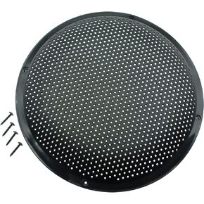 2 حزمة من غطاء شوايات مكبر الصوت مقاس 8 بوصة غطاء حماية شبكي معدني لقرن الشواية مع براغي تثبيت للصوت المنزلي/السيارة [FDXGYH، أسود] in Kuwait